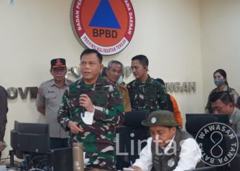 Pangdam XXII/TB Bersama Kepala BNPB dan Menhut RI Monitoring Penanganan Karhutla di Kalimantan Tengah