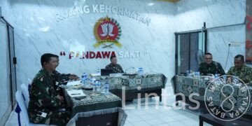 Pangdam XXII/Tambun Bungai Ikuti Vidcon Pembentukan Unit/Kompi Produksi Dipimpin Panglima TNI