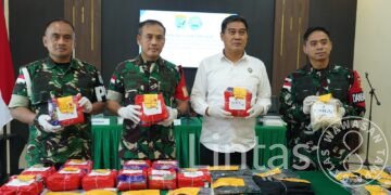 Sukses Gagalkan Penyelundupan Narkoba di Perbatasan, TNI AD Serahkan 16,4 Kg Sabu ke BNNP Kalbar