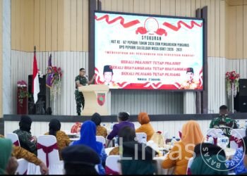 Rawat Api Perjuangan dan Persatuan Bangsa, Kasdam XIV/Hasanuddin Hadiri HUT Ke-67 PEPABRI