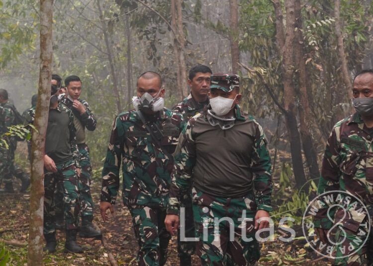 PANGDAM XXII/TAMBUN BUNGAI TINJAU PENANGANAN KARHUTLA, PASTIKAN UPAYA PEMADAMAN BERJALAN OPTIMAL