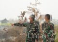 Kasdam XXII/Tambun Bungai Tinjau Penanganan Karhutla di Palangka Raya