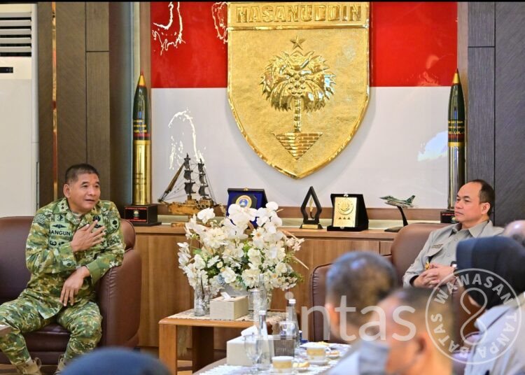 Terima Kunjungan Deputi Geoekonomi DPN, Pangdam XIV/Hasanuddin Dukung Ketahanan Nasional