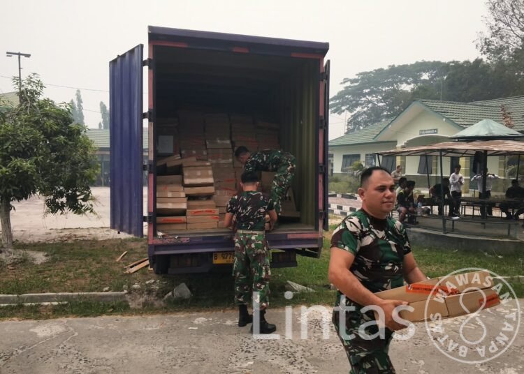 Kodam XXII/TB Terima Dukungan Materiel untuk Perkuat Penanganan Karhutla