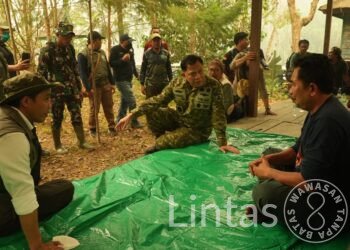 PANGDAM XXII/TB TINJAU PENANGANAN KARHUTLA BERSAMA MENTERI KEHUTANAN RI, PERCEPAT PENANGANAN DI TAMAN NASIONAL TANJUNG PUTING