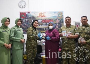 KEUANGAN KODAM XXII/TB PERINGATI HUT KEUANGAN TNI AD DENGAN GELAR AKSI DONOR DARAH