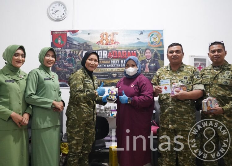KEUANGAN KODAM XXII/TB PERINGATI HUT KEUANGAN TNI AD DENGAN GELAR AKSI DONOR DARAH