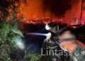 Tim Damkar 04 Yonif TP 831/PT Padamkan Titik Api di Kalampangan