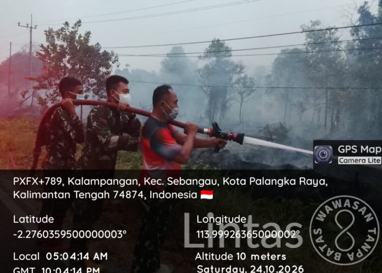 TERUSKAN PERJUANGAN PADAMKAN API, PANGDAM XXII/TB TINGKATKAN OPERASI PEMADAMAN KARHUTLA DI KALAMPANGAN