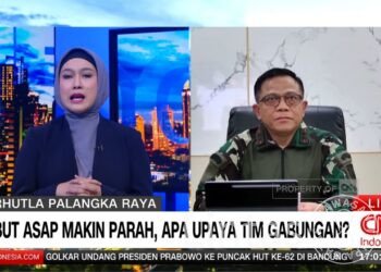 PANGDAM XXII/TB VIDCON DENGAN CNN INDONESIA PERIHAL PENANGANAN KARHUTLA DI KALTENGSEL