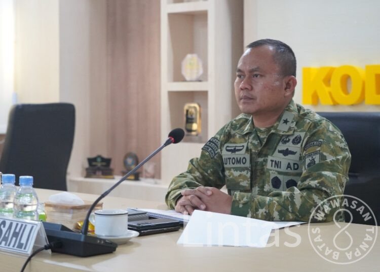 Kapoksahli Pangdam XXII/TB Ikuti Vicon Evaluasi KDKMP
