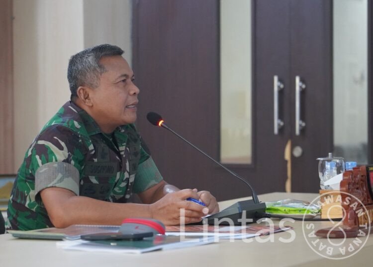 Matangkan Kesiapan TMMD Ke-130, Kasdam XXII/TB Terima Paparan Dansatgas